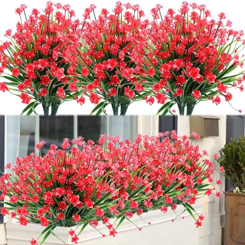 Miniatura 10 de Plantas y flores artificiales para exteriores, resistentes a los rayos UV