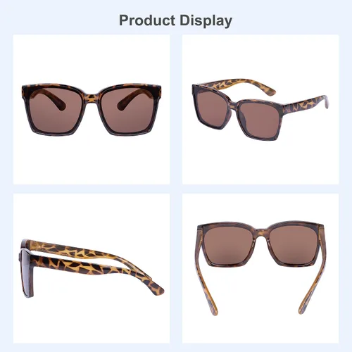 Miniatura 6 de COCOSAND Lentes de sol polarizados para niños, protección UV 400, retro, cuadrados, futuristas, para jóvenes, adolescentes, niños y niñas de 5 a 12