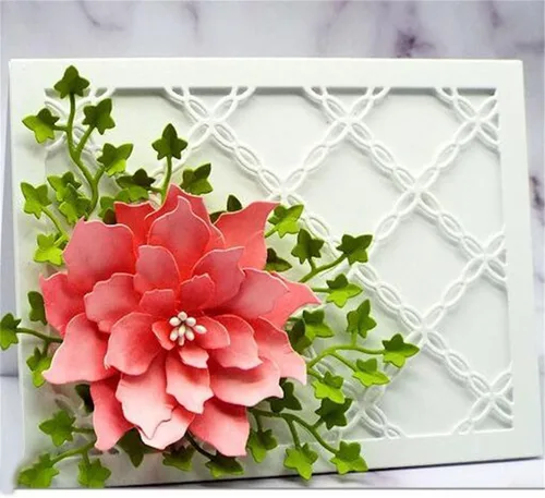 Miniatura 37 de Troqueles de corte para hacer tarjetas de papel, marco de fondo de Navidad 3D, plantillas de metal, herramientas de álbumes de recortes, plantilla