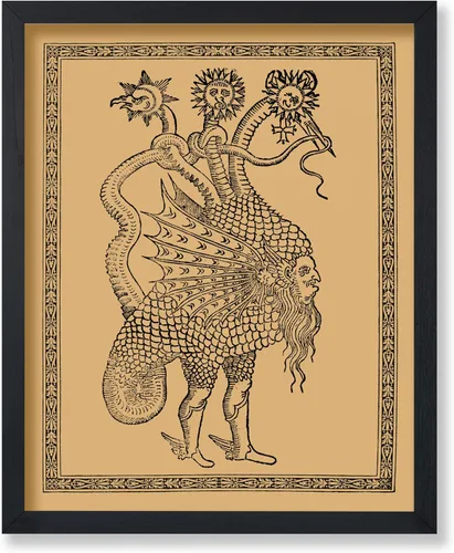 Miniatura 18 de Poster Master Póster vintage de mandala Kalachakra, impresión retro de la rueda del tiempo, arte budista, arte tibetano, regalo para hombres