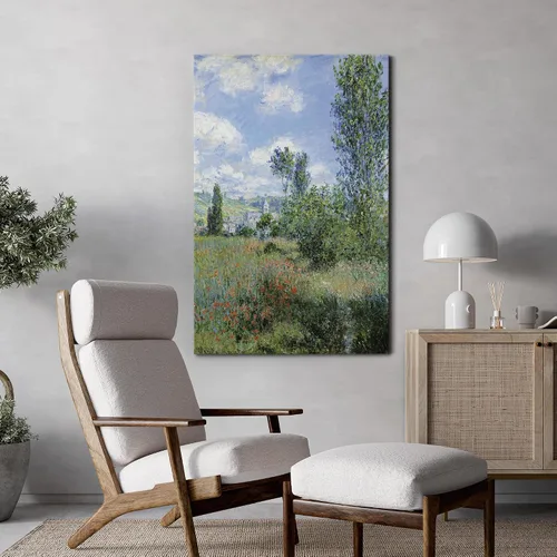Miniatura 2 de wall26 Vista de Vetheuil por Claude Monet - Arte moderno impresionista - Arte en lienzo para el hogar, 24 x 36 pulgadas 40. Vista de Vetheuil