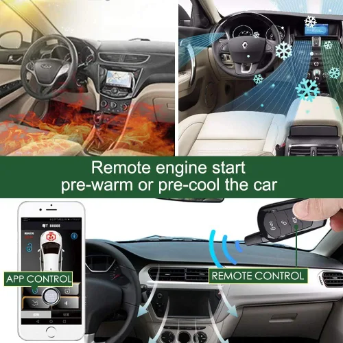 Miniatura 2 de Actualización de Coche Antiguo Entrada sin Llave Cierra Ventanas Abre Maletero Automáticamente, 3 Formas de Bloquear/Desbloquear Control por