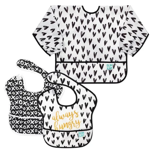 Miniatura 15 de Bumkins impermeable Manga babero, 6-24 meses, Cacti Verde cactus