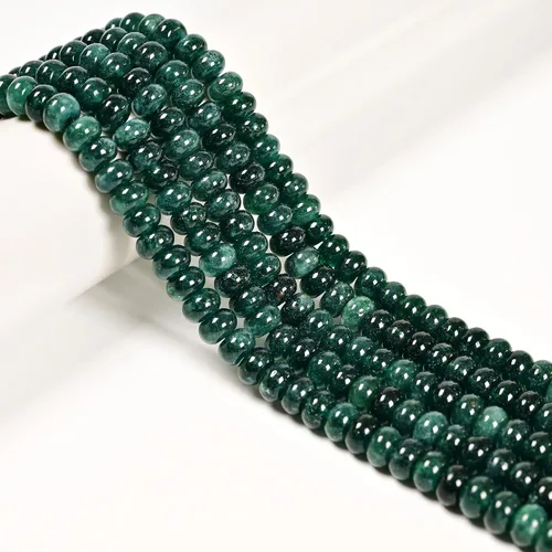 Miniatura 34 de JM Design 0.197x0.315 in Tanzanita Color teñido Jade Suave Rondelle Collar Cuentas para Pulseras Joyería Fabricación Jade teñido de color tanzanita