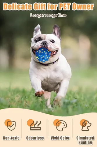 Miniatura 4 de Pelotas de tenis para perros Moonorange para masticadores agresivos, juguete interactivo indestructible, duradero, rebotador para perros, juego