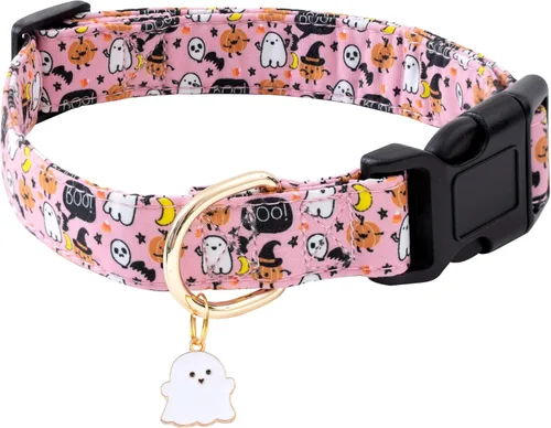 Miniatura 16 de Faygarsle Collar de Algodón para Perro Lindos Collares para Perros Pequeños Medianos Grandes Opciones de Colores Florales Púrpura Amarillo Collares