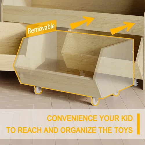 Miniatura 3 de Organizador de almacenamiento de juguetes Fulhope para niños, gabinete de almacenamiento de juguetes con cajones, estante de juguetes para niños