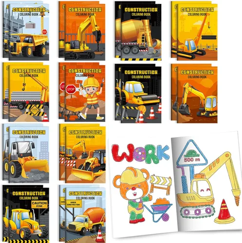 Miniatura 24 de BenLouis 24 piezas de libros para colorear mini de animales de granja, recuerdos de fiesta para niños, pequeños libros de actividades a granel