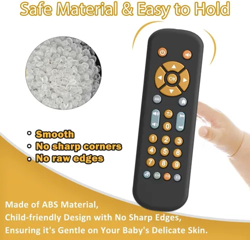 Miniatura 2 de Baby TV - Juguete de control remoto con luz y sonido realistas Baby TV Remote Control Toy with Music - English, French and Spanish 3 Language for