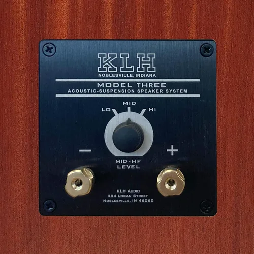 Miniatura 4 de KLH Modelo Tres - Altavoz de estantería de 2 vías de 8 pulgadas con suspensión acústica - Cada uno (Caoba de África Occidental)