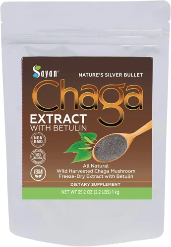 Miniatura 11 de Polvo extracto hongo chaga siberiano. Súper antioxidante, ayuda al sistema inmune., 2 onza, 1 Extracto de Chaga
