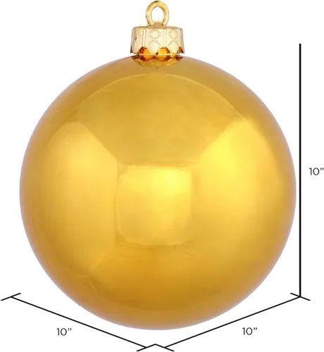Miniatura 2 de Vickerman Adorno de bola brillante anti oro de 10