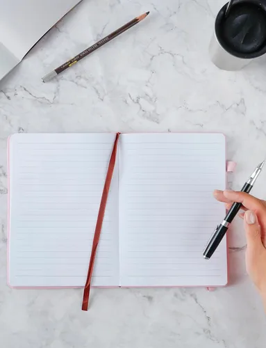 Miniatura 4 de InnoBeta New Mom Gifts - Cuaderno A5 para mujer, diseño de letras a mi, rosa Diario significativo de embarazo y memoria del recién nacido