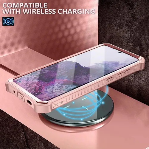 Miniatura 5 de Dexnor Funda para Samsung Galaxy S20+ Plus 5G, [Protector de pantalla y soporte integrados] Protección de grado militar resistente a prueba de Verde