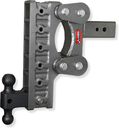 GEN-Y Hitch Enganche de remolque resistente para receptor de 3 pulgadas, caída y elevación de 12 pulgadas con 6 posiciones ajustables, incluye
