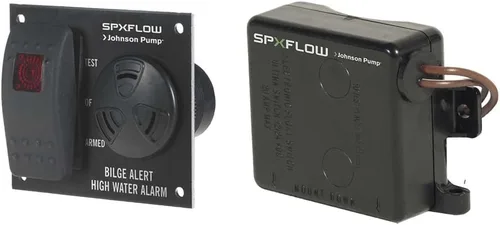 Johnson Pump s 72303-001 Alarma de sentina de alta agua con interruptor Ultima, 12 V, color negro
