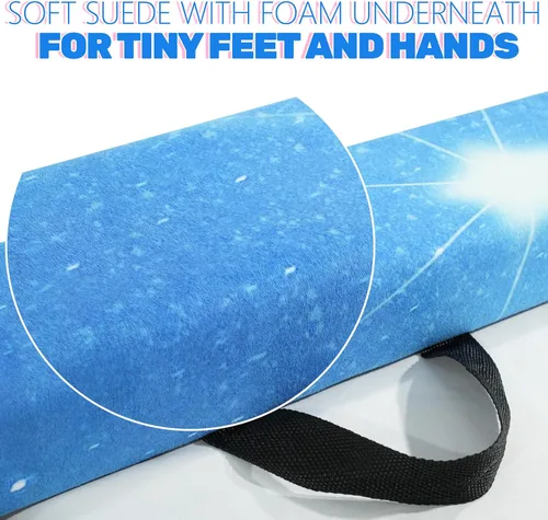 Miniatura 6 de FC FUNCHEER - Viga de equilibrio plegable, viga de suelo para gimnasia, equipo de gimnasia para niños, base de madera, fondo antideslizante y bolsa