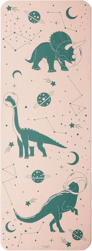Miniatura 2 de Myga Estera de Yoga para Niños con Estampado de Seda, Estera de Yoga Antideslizante para Ejercicio de Niños, Fitness, Yoga y Mindfulness, Estera