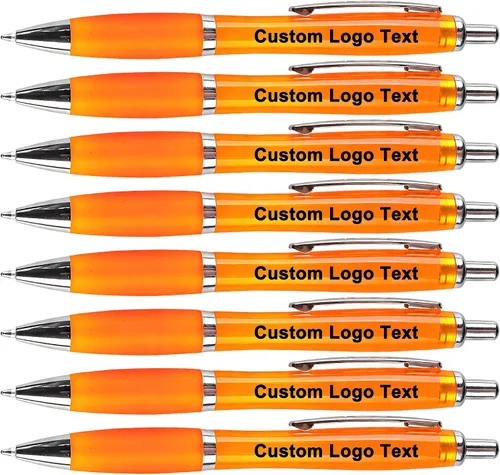 Miniatura 14 de Personalized Ballpoint Pens with Name for Events, Pink, 50 Pcs Custom Promotional Logo, Customized for Church, Wedding, Business, Reunion, Bank