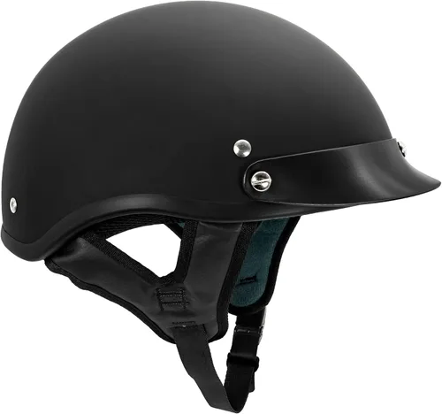 Miniatura 2 de VCAN Cruiser - Casco de motocicleta sólido, cobertura de media cara