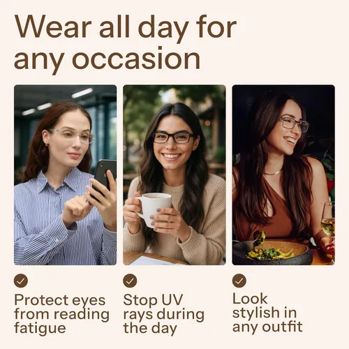 Miniatura 7 de Gaoye 1.25 Gafas de lectura profesionales para todo el día, lectores de computadora con protección de luz azul, paquete económico Paquete A1-5