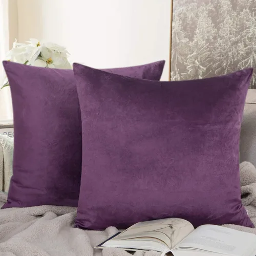 Miniatura 37 de NTBAY - Fundas de almohada de terciopelo con cierre para niños pequeños, 2 unidades, acogedoras, de lujo, de franela y felpa, para viajes, 33 x 46