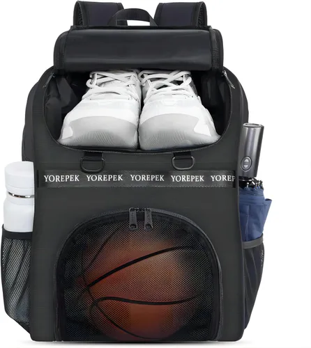 Miniatura 9 de YOREPEK Basketball Bag, Large Basketball Backpack with Shoe Compartment and Ball Holder Sports Backpack for daughter son, Water Resistant for