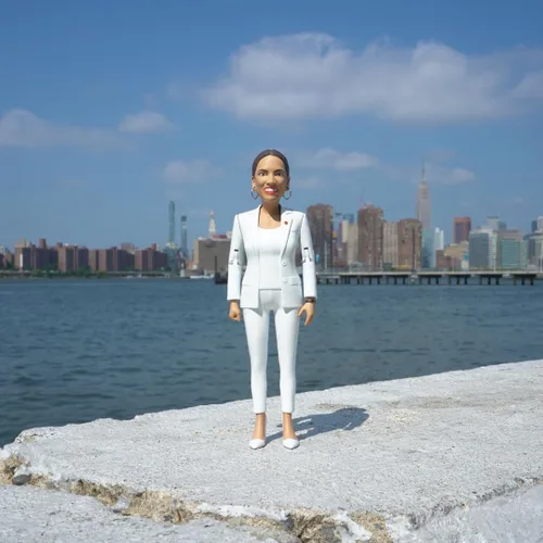 Miniatura 5 de FCTRY Alexandria Ocasio-Cortez Figura de acción política de la vida real: figura coleccionable AOC representante femenina de Estados Unidos perfecta