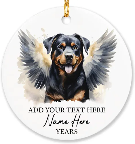 Miniatura 13 de Airedale Terrier - Adorno personalizado de alas de ángel para perro, regalo de pérdida de condolencias de mascotas, adorno de Navidad conmemorativo