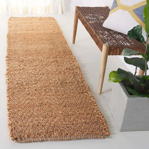 Miniatura 11 de SAFAVIEH Natural Fiber Collection - Alfombra decorativa de 2 x 3 pies, natural, hecho a mano, yute con flecos, ideal para zonas de alto tráfico