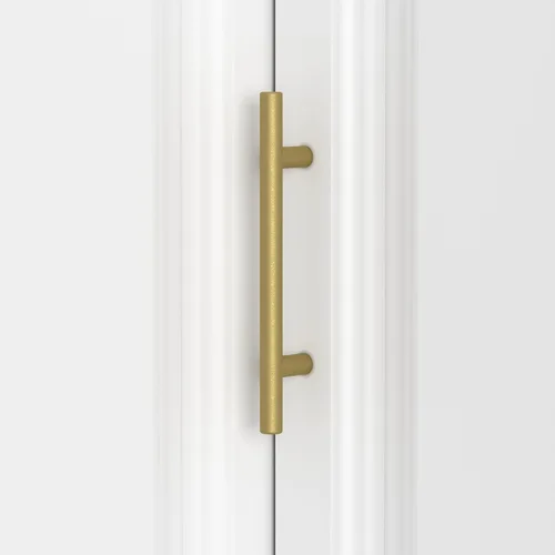 Miniatura 7 de AIEGLE Armario esquinero con cajones, armario de abrigo blanco con puertas, armario alto moderno con barra para colgar para dormitorio