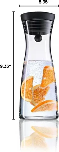 Miniatura 6 de WMF Jarra de Agua Básica 0,75L Altura 9.3 in Close-Up Cierre Glasss Cromargan® Acero Inoxidable