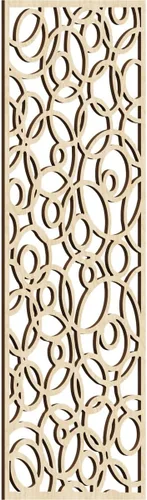 Miniatura 24 de Latrobe Paneles de pared decorativos de madera con calado, 9 3/8 pulgadas de ancho x 24 3/8 pulgadas de alto x 3/8 de alto, roble rojo rojo (Red Oak)