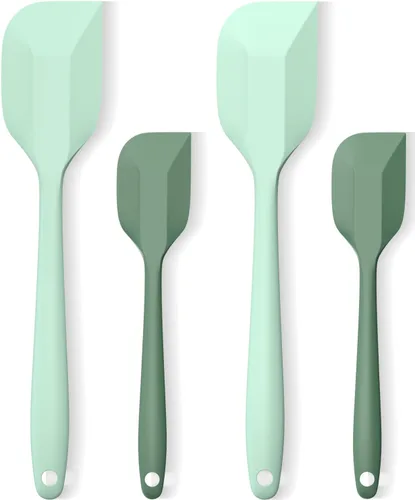 Miniatura 9 de Juego de espátulas de silicona, espátulas de silicona de alta calidad, resistentes al calor, 2 raspadores flexibles pequeños y 2 grandes para 2