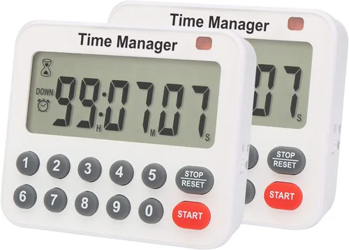Miniatura 10 de AIMILAR Temporizador digital magnético de cocina con teclado numérico directo, alarma fuerte, temporizador de cuenta regresiva de 99 horas