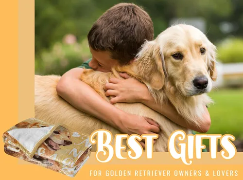 Miniatura 3 de Huglanket Manta Golden Retriever de regalo para amantes y dueños de perros, regalos de Golden Retriever para mujeres y hombres, manta de franela