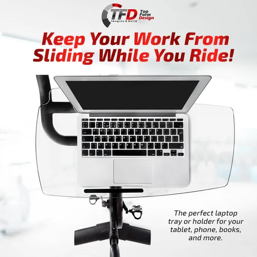 Miniatura 4 de TFD Sidewinder - Bandeja de escritorio compatible con Peloton Bike (solo GEN 3 original), soporte prémium para laptop, tableta, teléfono, libros