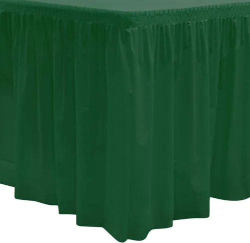 Miniatura 36 de Party Essentials Falda de mesa de plástico desechable resistente, 1 unidad, 29 pulgadas de ancho x 14 pies (168 pulgadas) de largo, amarillo