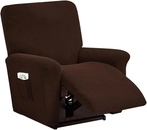 Miniatura 23 de vctops Fundas elásticas resistentes al agua, para sofá reclinable, suaves y lisas, con correa elástica antideslizante, protector de muebles