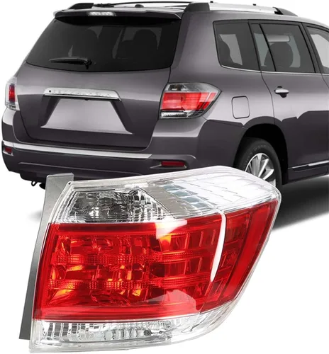 labwork Reemplazo de la luz trasera del lado del pasajero para Toyota Highlander 2011-2013 Conjunto de lámpara de freno trasero derecha derecha