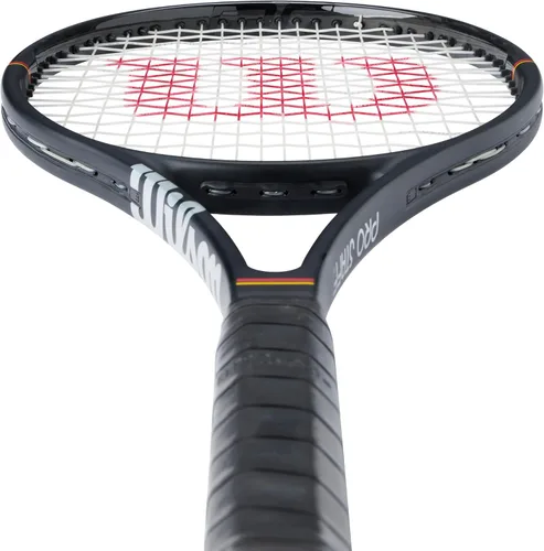 Miniatura 4 de Wilson Pro Staff 97 - Raquetas clásicas de tenis para adultos, ensartadas con Sensation 16 Natural a media tensión de rango