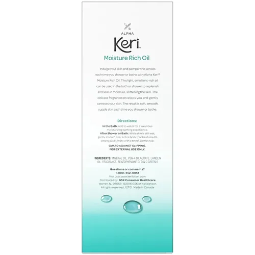 Miniatura 3 de Alpha Keri - Aceite rico en humedad para ducha y baño, 8 onzas (paquete de 3)