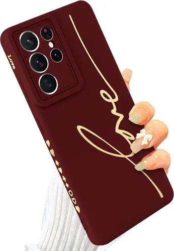 Miniatura 35 de Funda para Samsung Galaxy S22, Diseño Gráfico de Carta de Amor con Lindo Chapado en la Parte Trasera con Protección de Cubierta de Cámaras con Lente