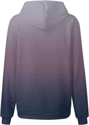 Miniatura 33 de Ceboyel Sudaderas de gran tamaño para mujer, teñido anudado, manga larga, sudaderas con capucha, ajuste holgado, ropa de moda para adolescentes