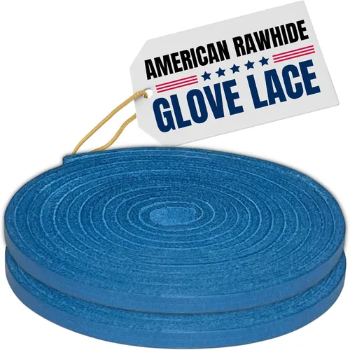 Miniatura 29 de Covey Sports Kit de encaje de guante de béisbol de alta calidad, cuero crudo americano auténtico, cordones de 72 pulgadas para reparación y relación