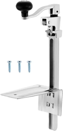 Miniatura 9 de IRONWALLS Abrelatas comercial para restaurante, 19 pulgadas/18.9 in, resistente montaje en mesa, abrelatas manual para latas de hasta 13 pulgadas