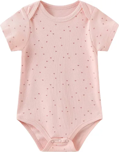 Miniatura 4 de Kiddiezoom Conjunto de canastilla para bebé, 9 piezas, conjunto de mamelucos y pantalones, conjunto de regalo unisex para bebé