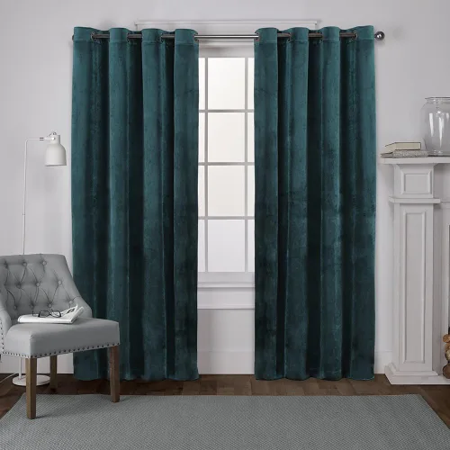 Miniatura 20 de Cortinas exclusivas para el hogar, de terciopelo, pesadas, para ventanas, paneles pares