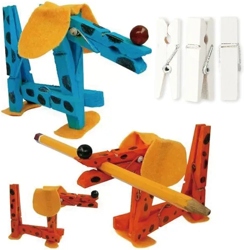 Miniatura 5 de Mini clips para fotos, 128 piezas, pinzas de madera pequeñas de 1.4 pulgadas para tela de bebé, imágenes