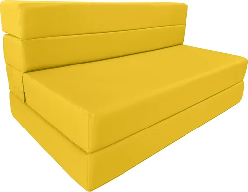 Miniatura 12 de D&D Futon Furniture Colchón plegable de espuma, tumbona para silla, sofá cama de estudio, tamaño Queen 80 x 60 x 6 pulgadas (negro)